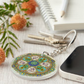 Zomer Nouveau Acryl Sleutelhanger (Voorkant Rechts)
