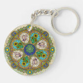 Zomer Nouveau Acryl Sleutelhanger (Achterkant)
