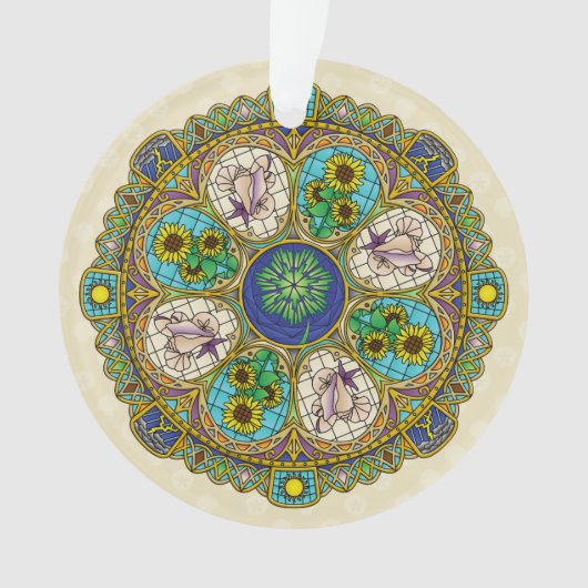 Zomer Nouveau Acrylic Ornament (voorkant)