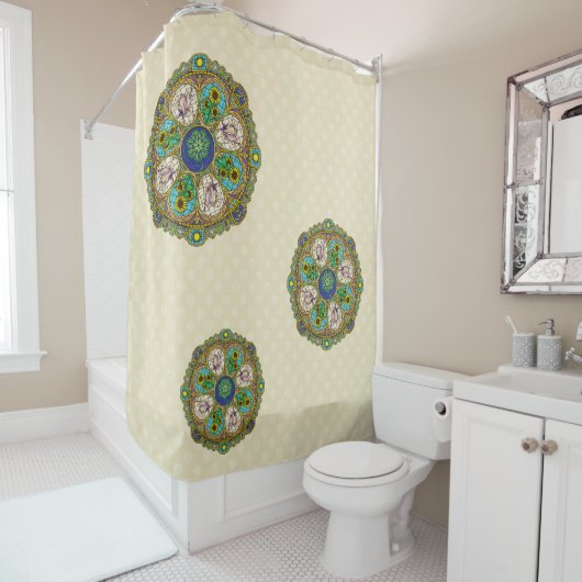 Zomer Nouveau Douchegordijn (In situ)