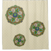 Zomer Nouveau Douchegordijn (Voorkant)