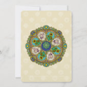 Zomer Nouveau Feestuitnodiging Kaart (Achterkant)