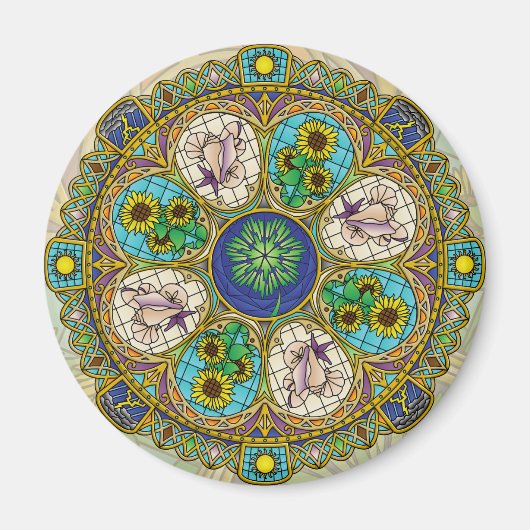 Zomer Nouveau magneet (Voorkant)