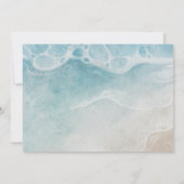 Zomer Oceaan Moderne Strand Bruiloft Dankkaart Bedankkaart (Achterkant)