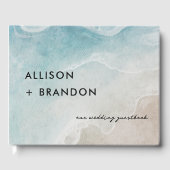 Zomer Oceaan Strand Bruiloft Foto Gastboek Gastenboek (Voorkant)