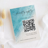 Zomer Oceaan Waterverf Strand Bruiloft RSVP-kaart RSVP Kaartje