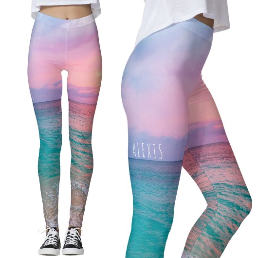 Zomer Oceaan Zonsondergang Leggings