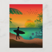 Zomer oceaanparadijs briefkaart (Voorkant)