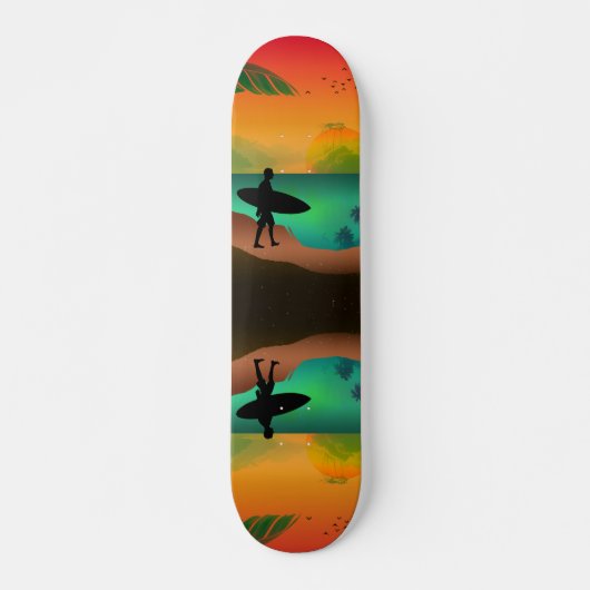 Zomer oceaanparadijs persoonlijk skateboard (Voorkant)