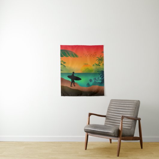 Zomer oceaanparadijs wandkleed (In situ)