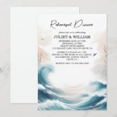 Zomer Ocean Beach Bestemming repetitie diner Kaart (Voorkant / Achterkant)