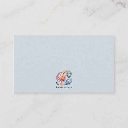 Zomer Ocean Beach Bruiloft QR Code Details Informatiekaartje (Achterkant)