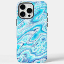 Zomer Ocean Blue Kleurrijke Abstracte Marmeren Tex