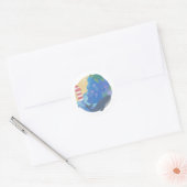 Zomer Ocean Whale Turtle & Lighthouse Ronde Sticker (Envelop)