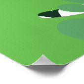 Zomer oerwoud tropische palmbladeren monogram poster (Hoek)