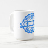 Zomer ogunquit- maine koffiemok (Voorkant links)