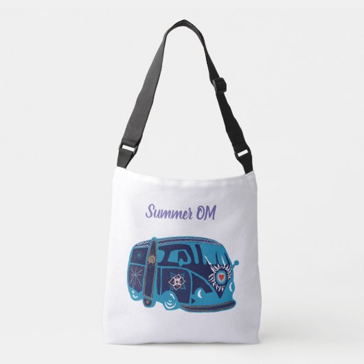 Zomer Om Hippie Van Cross Body Bag Crossbody Tas (Voorkant)