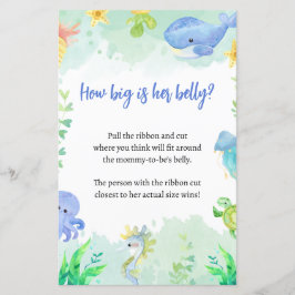 Zomer onder de zee baby shower spel