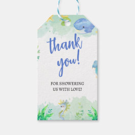 Zomer Onder het Zee Baby shower Cadeaulabel