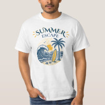 Zomer Ontsnapping Strand T-Shirt | Surf & Vakantie