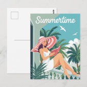 Zomer Ontspanning  Briefkaart (Voorkant / Achterkant)