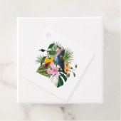 Zomer ontwerp met vogels en bloemen. bedankjes labels (In situ)