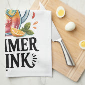 Zomer ontwerp theedoek (Quarter Fold)