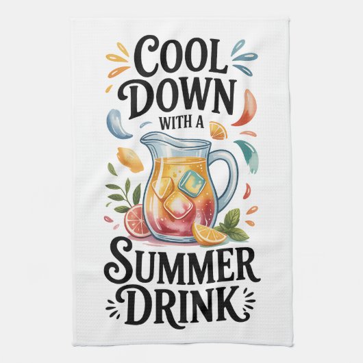 Zomer ontwerp theedoek (Verticaal)
