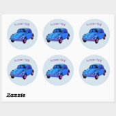 Zomer Op Blauw Hippie Auto Mandala auto Sticker (Vel)