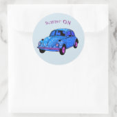 Zomer Op Blauw Hippie Auto Mandala auto Sticker (Tas)