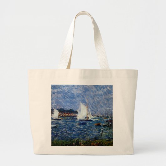 Zomer op Cowes Grote Tote Bag (Voorkant)
