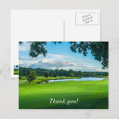 Zomer op de Golfbaan Bedankt Briefkaart (Voorkant / Achterkant)