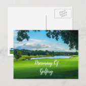 Zomer op de golfbaan briefkaart (Voorkant / Achterkant)