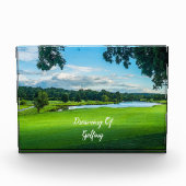 Zomer op de golfbaan fotoblokken (Voorkant)