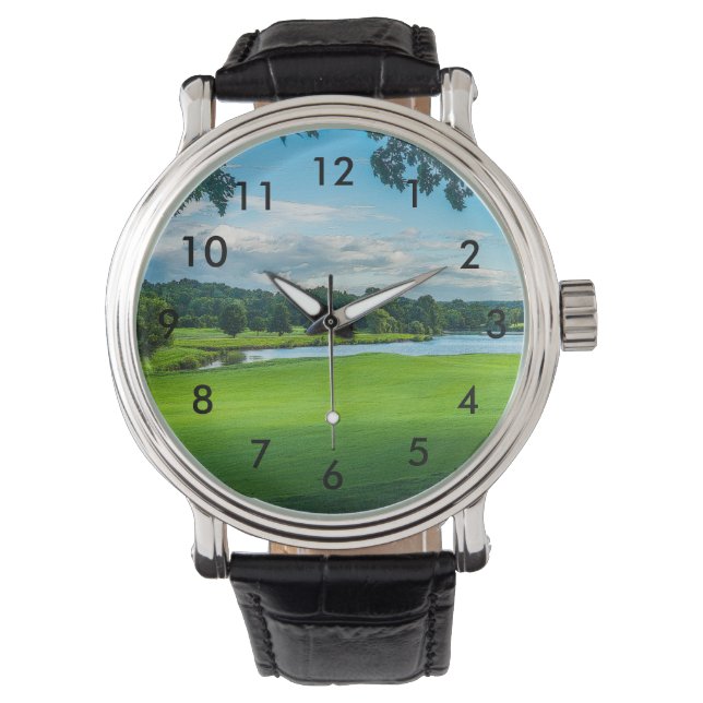 Zomer op de golfbaan horloge (Voorkant)