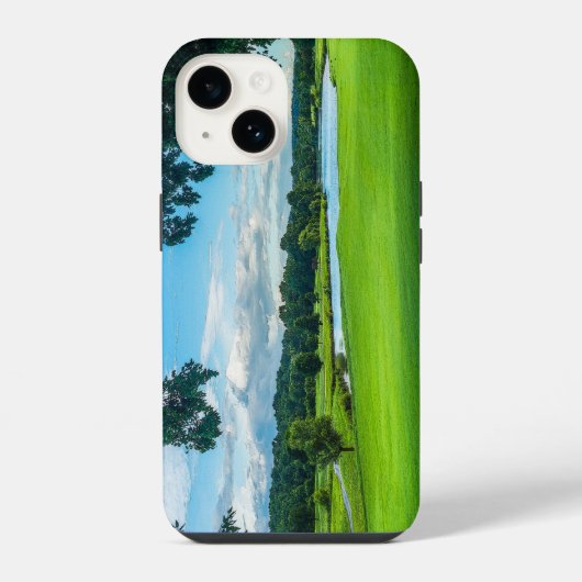Zomer op de golfbaan iPhone hoesje (Achterkant)