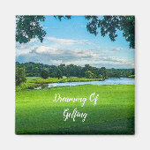 Zomer op de golfbaan magneet (Voorkant)