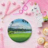 Zomer op de golfbaan papieren bordje (Feest)