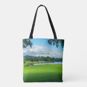Zomer op de golfbaan tote bag (Achterkant)