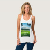 Zomer op de Golfcursus Tanktop (Volledige Voorkant)