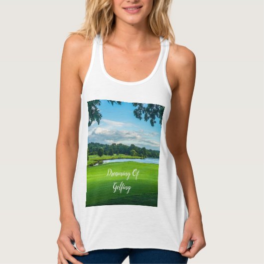 Zomer op de Golfcursus Tanktop (Voorkant)