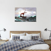 zomer op de Groenlandse kust rond het jaar 1000 Canvas Afdruk (Insitu (Slaapkamer))