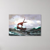 zomer op de Groenlandse kust rond het jaar 1000 Canvas Afdruk (Voorkant)