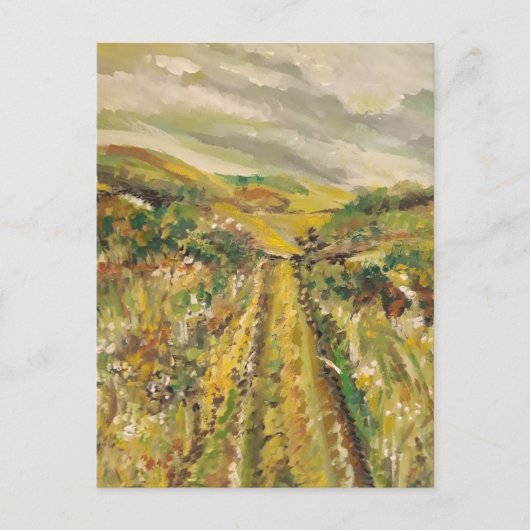 Zomer op de heuvels briefkaart (Voorkant)