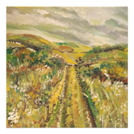 Zomer op de heuvels foto afdruk