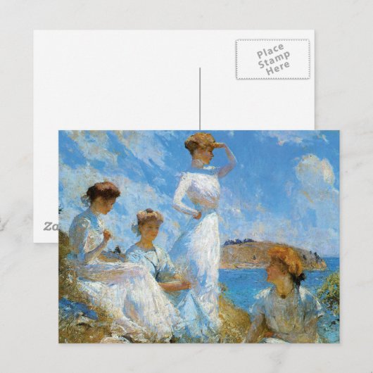 Zomer op de strand briefkaart (Voorkant / Achterkant)