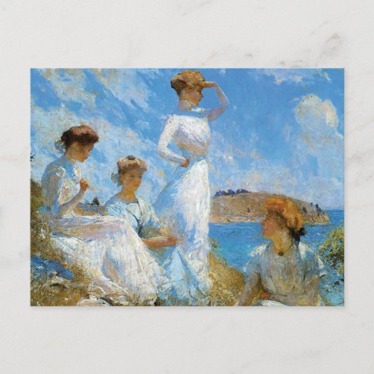 Zomer op de strand briefkaart (Voorkant)