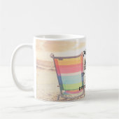 Zomer op de strand | Gepersonaliseerd Koffiemok (Links)