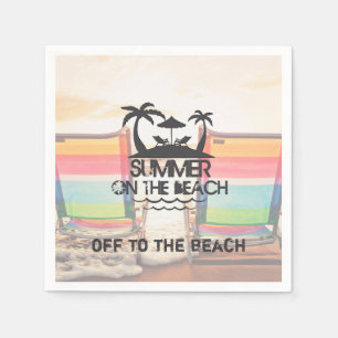 Zomer op de strand Gepersonaliseerd Servet