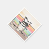 Zomer op de strand | Gepersonaliseerd Servet (Hoek)